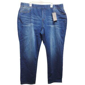 Avenue High-Rise Pull-On Knit Jeggings 30/32 Tummy Control Waist Womens Jeans